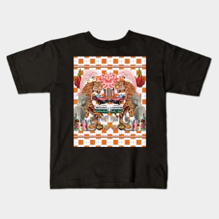 Tigers & Pink Dolphins Orange - Retro Hong Kong Kids T-Shirt